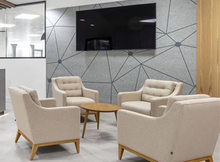 What part does noise reduction play in increasing office productivity?